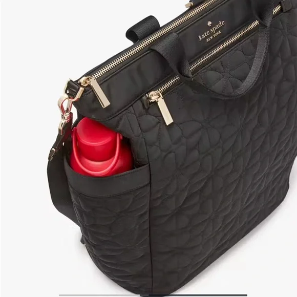 NIB / Kate Spade Signature Water Bottle / Vibrant Red - Picture 2 of 7